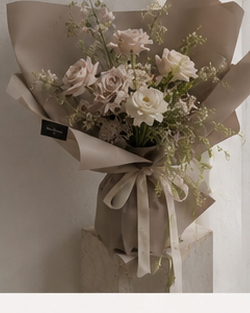 Hand-tied Korean garden bouquet